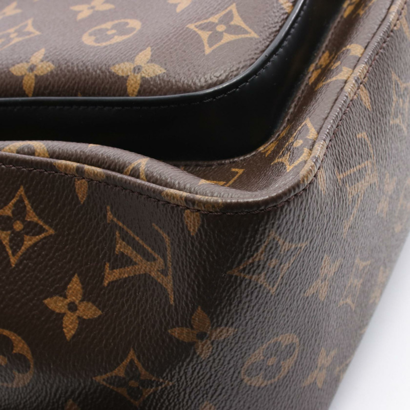LOUIS VUITTON Josh Rucksack 背包 M41530 Monogram macassar 棕色 二手男款 LV-6