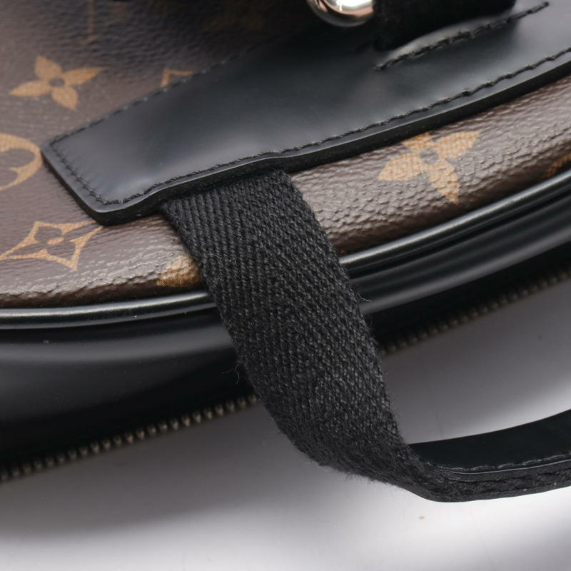 LOUIS VUITTON Josh Rucksack 背包 M41530 Monogram macassar 棕色 二手男款 LV-7