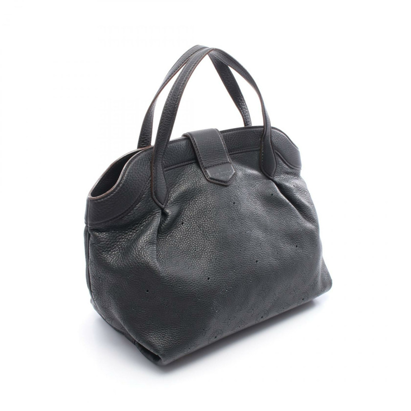 LOUIS VUITTON Shiels PM 手提包 M93465 Mahina 皮革 Noir 二手女款-1