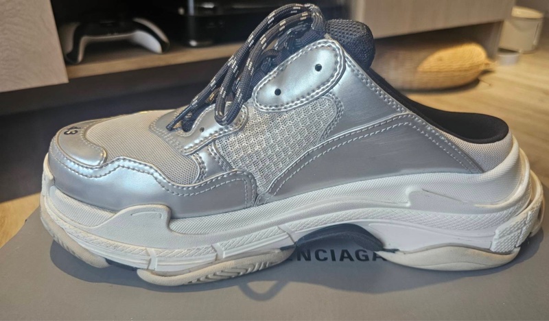 巴黎世家（Balenciaga）Triple S男老爹球鞋（半拖）-5