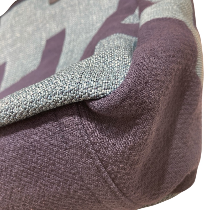 CHANEL 香奈兒 牛仔托特包 棉/麻 藍色 銀釦-7