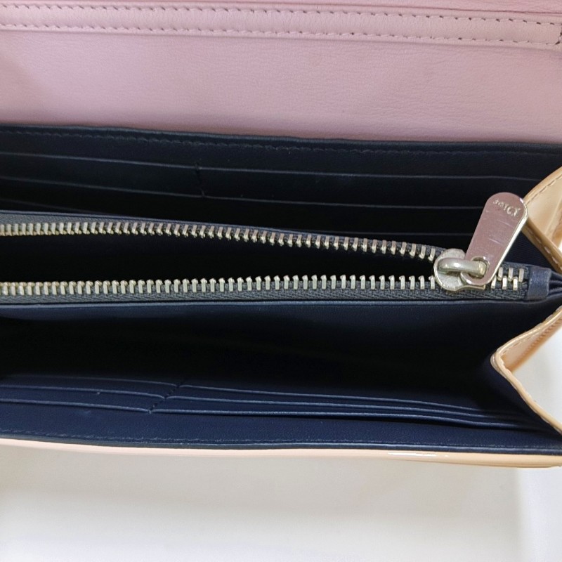 DIOR Diorama 裸粉色漆皮手提包 銀色五金 可拆卸肩帶-8