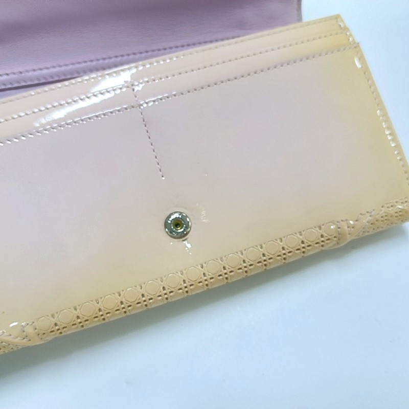 DIOR Diorama 裸粉色漆皮手提包 銀色五金 可拆卸肩帶-14