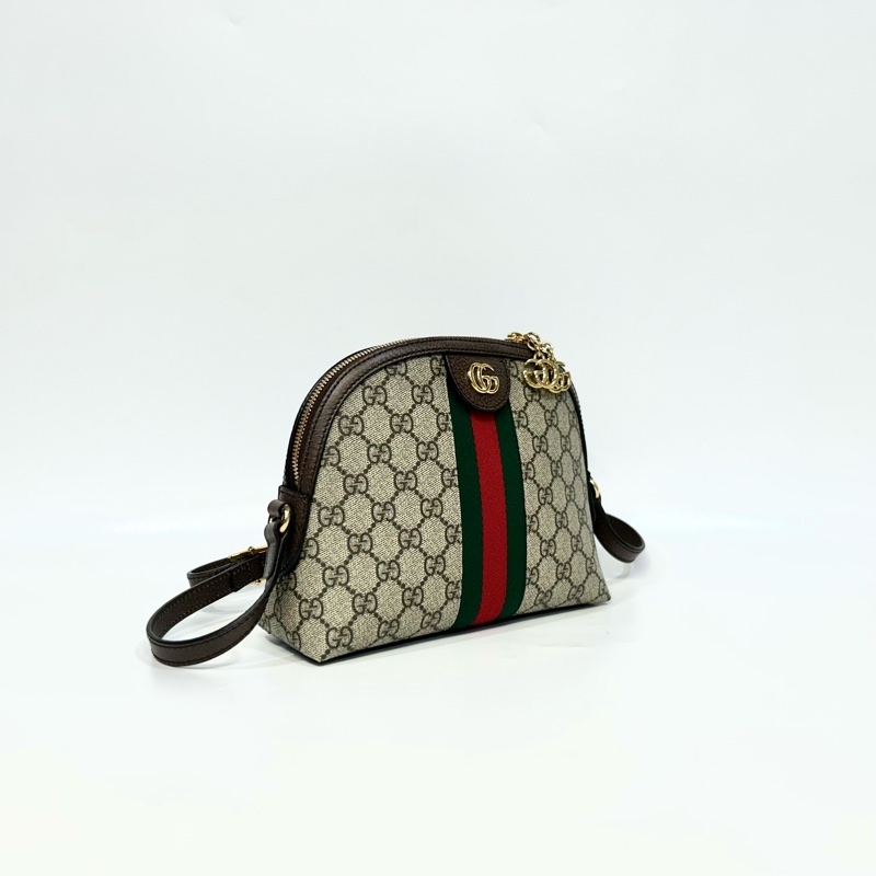 Gucci原花綠紅綠Ophidia貝殼包499621-1