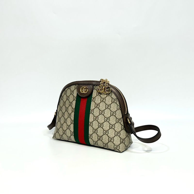 Gucci原花綠紅綠Ophidia貝殼包499621-2