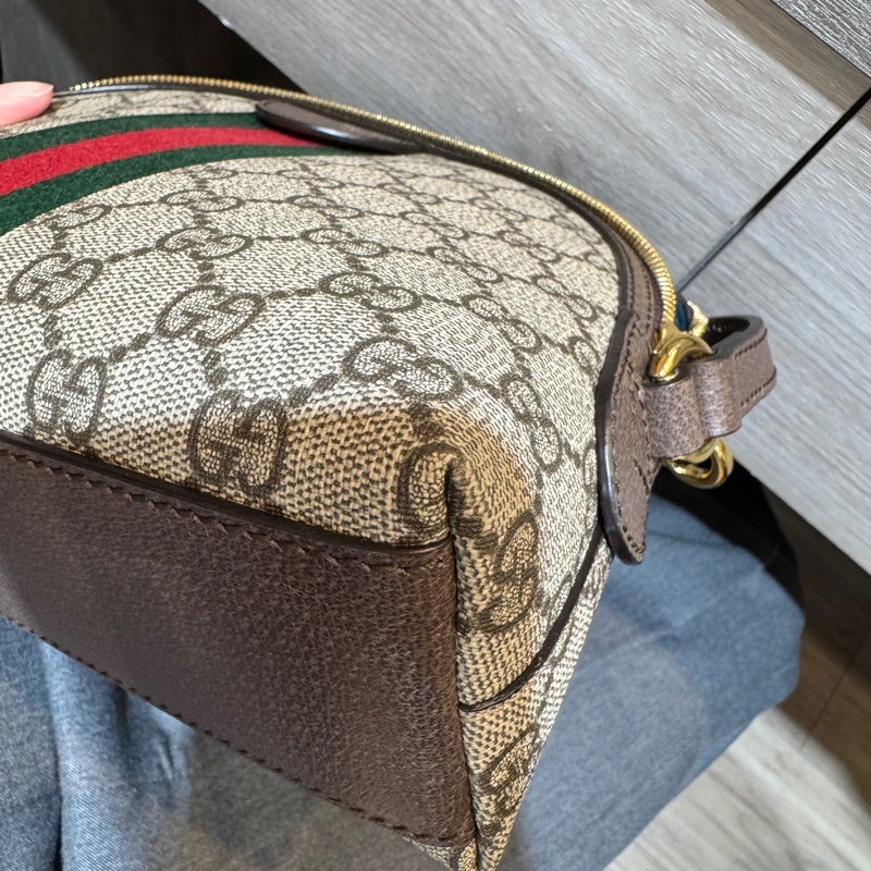 Gucci原花綠紅綠Ophidia貝殼包499621-8