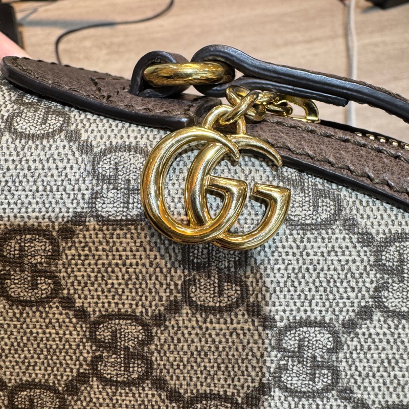 Gucci原花綠紅綠Ophidia貝殼包499621-10