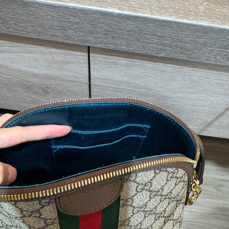 Gucci原花綠紅綠Ophidia貝殼包499621-11