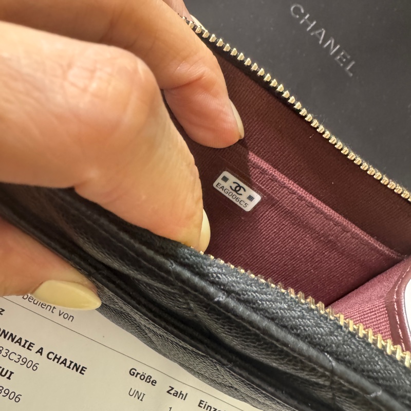 香奈兒 L短夾 銀扣-5