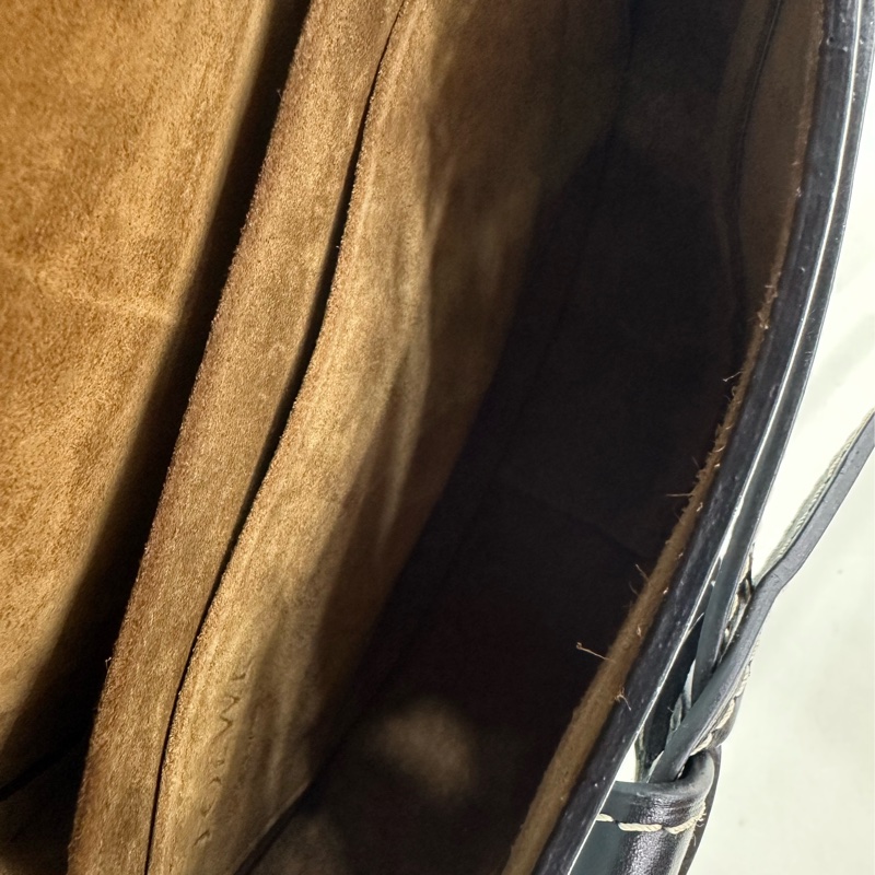 LOEWE/羅意威gate拼色馬鞍單肩斜背包尺寸:26*19*11-8