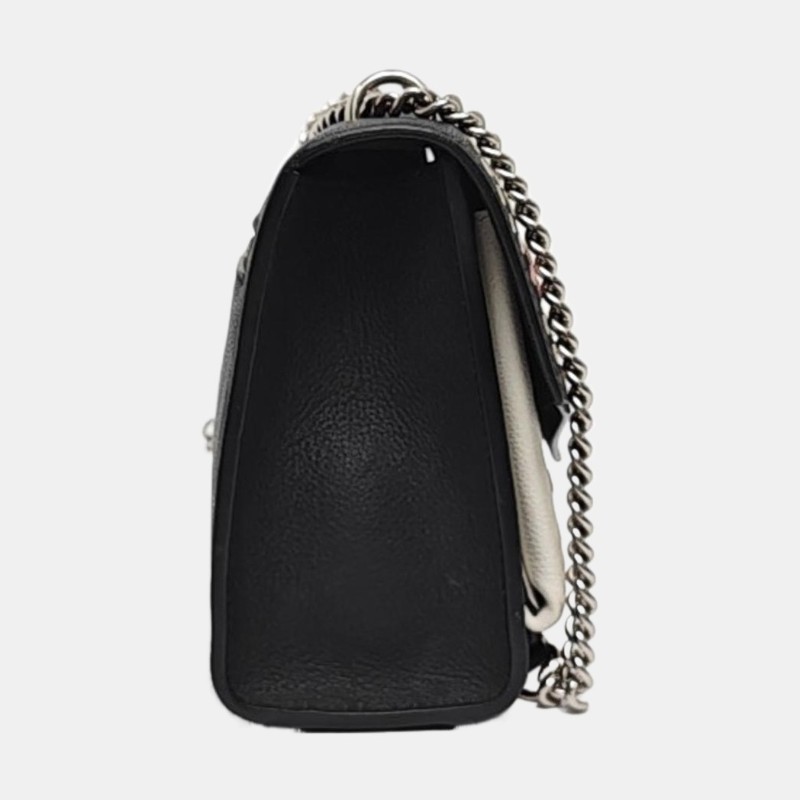 LOUIS VUITTON LOCKME BB 黑色牛皮刺繡單肩包斜挎包 銀色五金-3