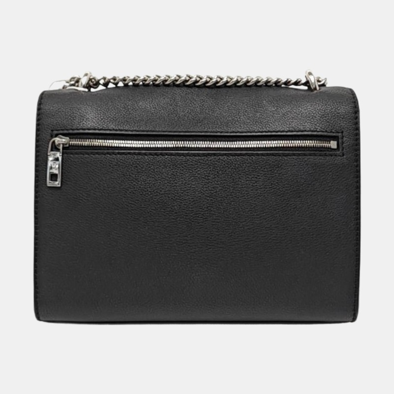 LOUIS VUITTON LOCKME BB 黑色牛皮刺繡單肩包斜挎包 銀色五金-4