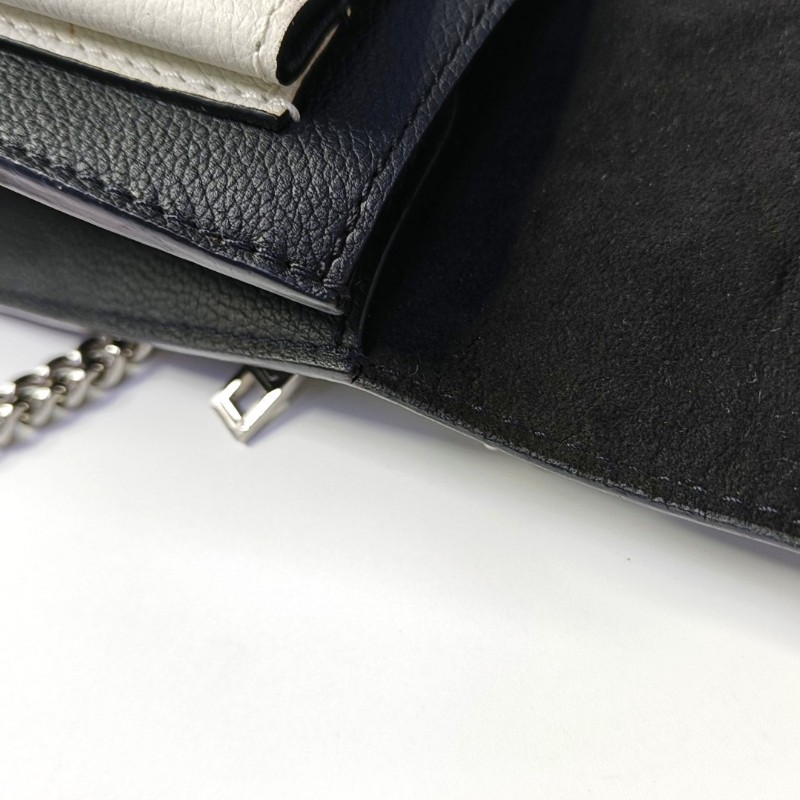 LOUIS VUITTON LOCKME BB 黑色牛皮刺繡單肩包斜挎包 銀色五金-9