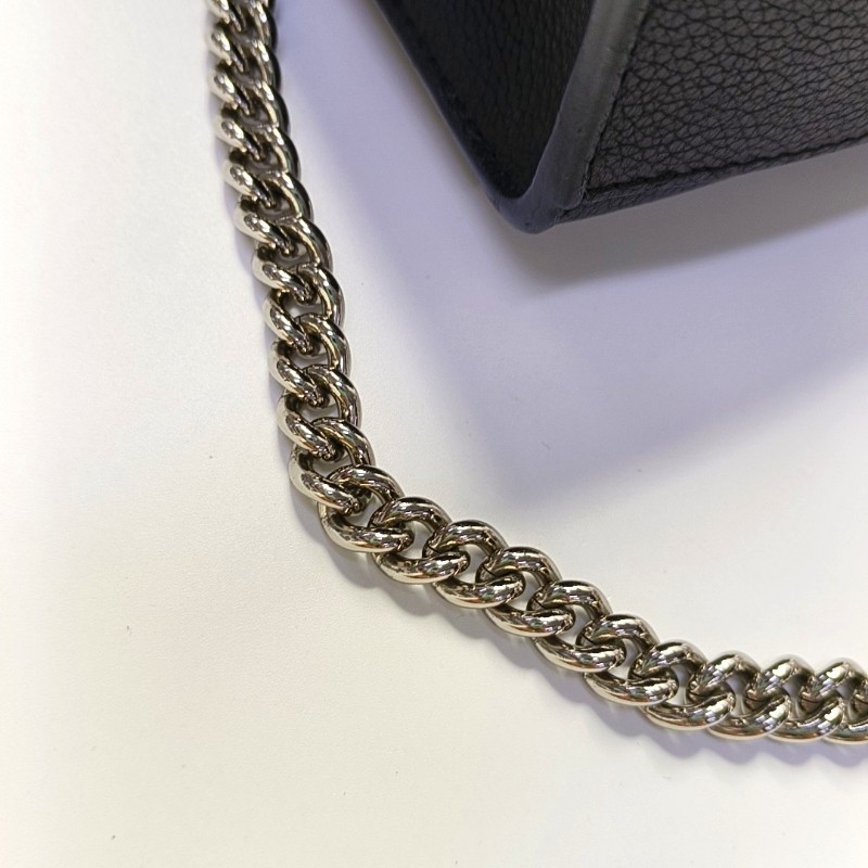 LOUIS VUITTON LOCKME BB 黑色牛皮刺繡單肩包斜挎包 銀色五金-14