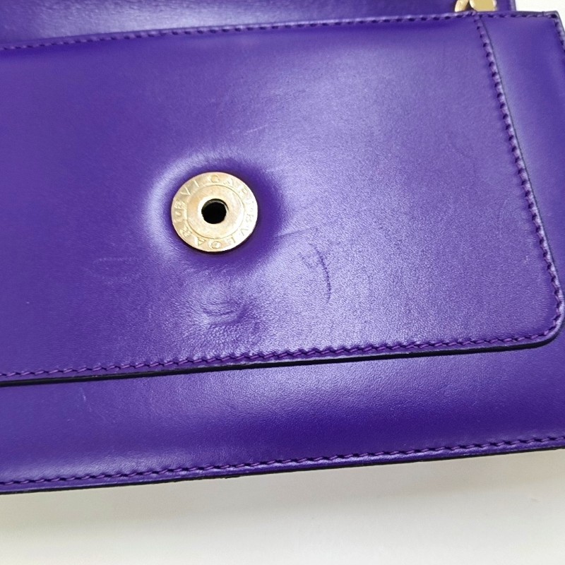 BVLGARI SERPENTI FOREVER 小號 紫色牛皮蛇頭絎縫蛇頭包單肩包斜挎包 金色黑色白色綠色五金-8