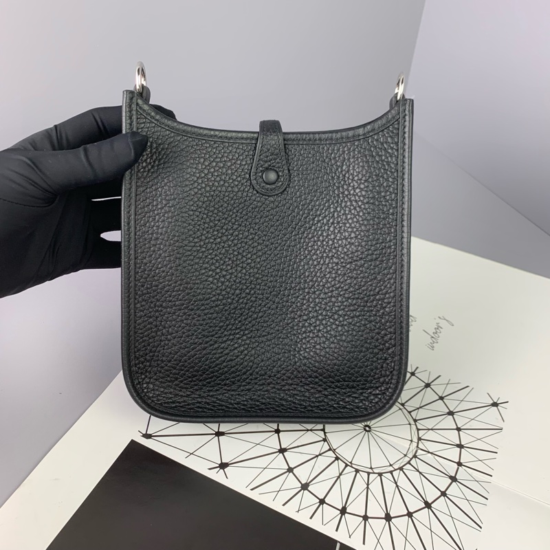 ◻️Hermes 迷你 mini evelyne 依芙琳黑銀-2