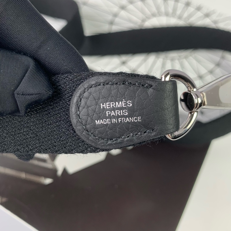 ◻️Hermes 迷你 mini evelyne 依芙琳黑銀-11