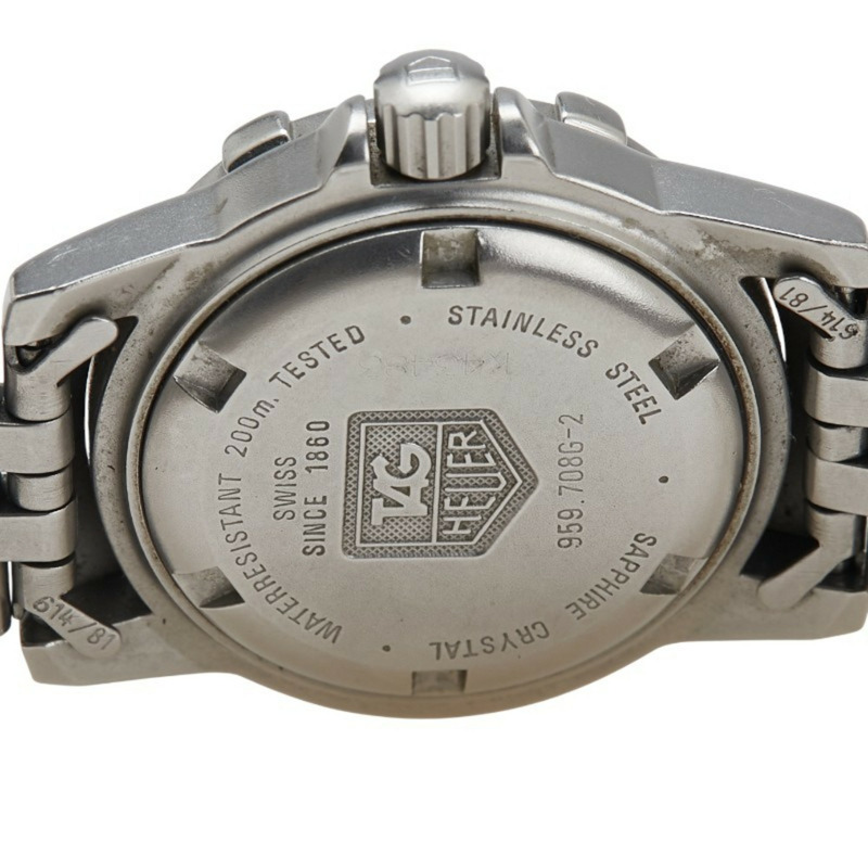 泰格豪雅 Professional 手錶 959.708G-2 石英 灰色錶盤 不鏽鋼 女士腕錶 HEUER-3