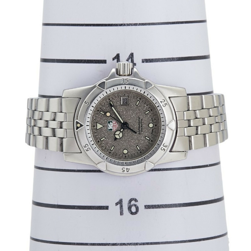 泰格豪雅 Professional 手錶 959.708G-2 石英 灰色錶盤 不鏽鋼 女士腕錶 HEUER-6