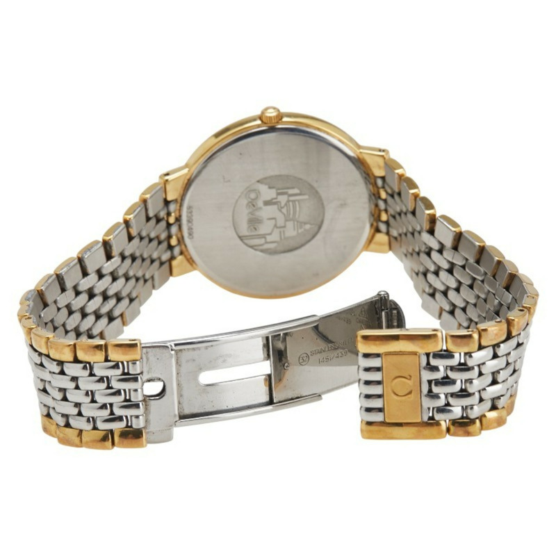 歐米茄 (OMEGA) Deville 男士石英腕錶，金色錶盤，鍍不鏽鋼-2