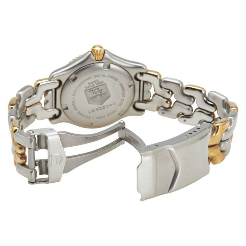 泰格豪雅專業日期腕錶 WG1320-0 石英機芯,灰色錶盤,不銹鋼,鍍層,女士-2