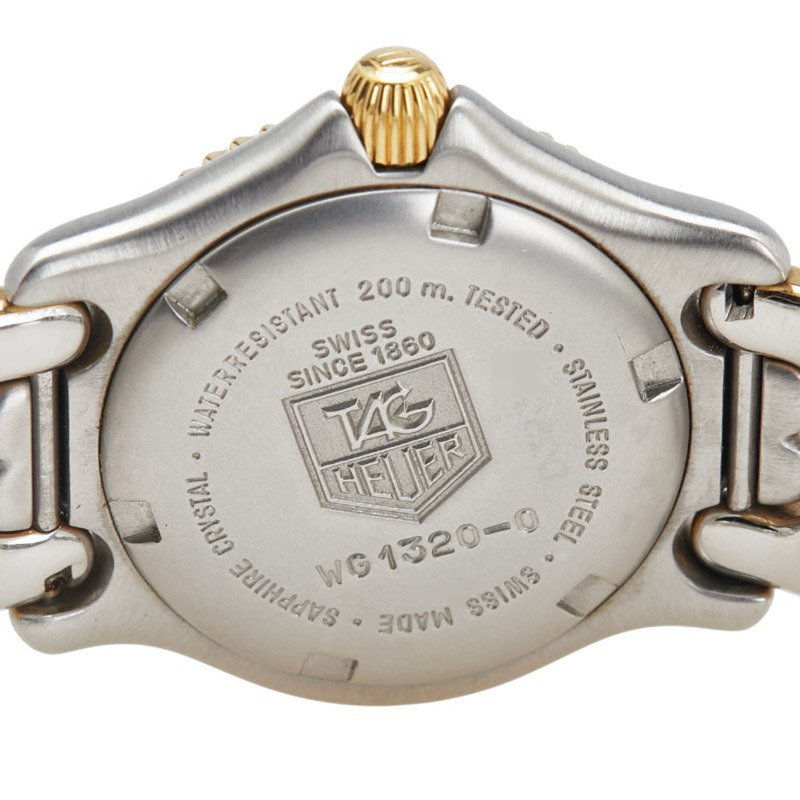 泰格豪雅專業日期腕錶 WG1320-0 石英機芯,灰色錶盤,不銹鋼,鍍層,女士-3