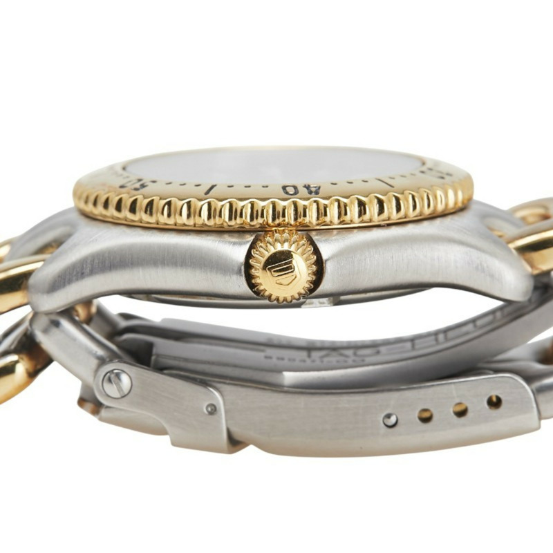 泰格豪雅專業日期腕錶 WG1320-0 石英機芯,灰色錶盤,不銹鋼,鍍層,女士-4