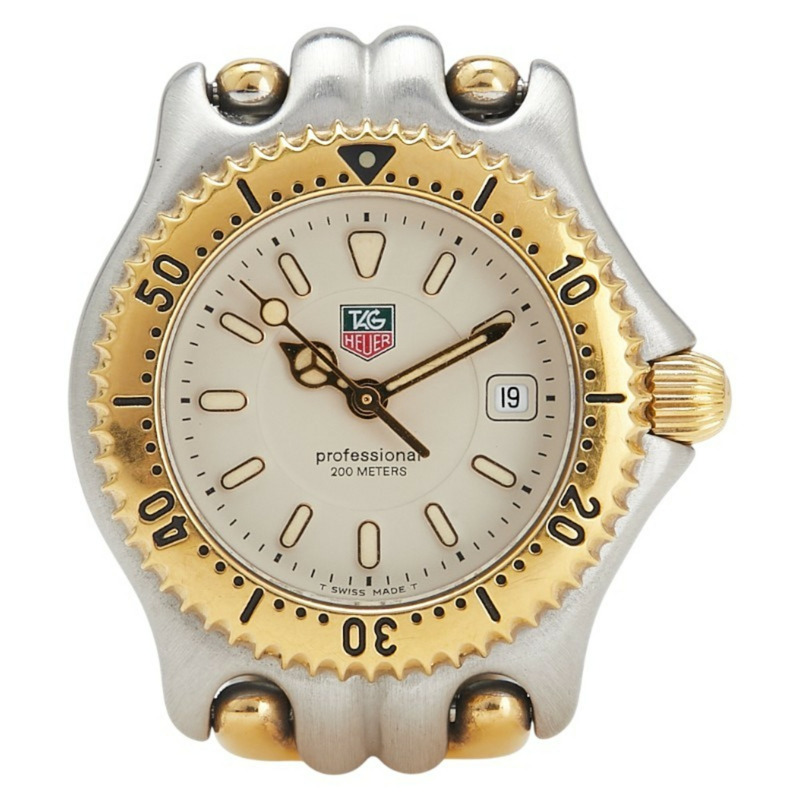 泰格豪雅 Professional 腕錶 WG1321-2 石英 米色錶盤 不銹鋼鍍層 女士腕錶 HEUER-0