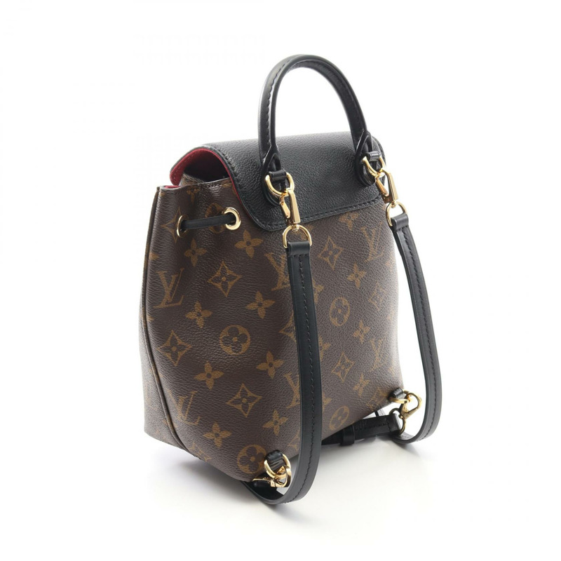 LOUIS VUITTON Montsouris NM BB Rucksack 背包 M45516 Monogram Noir 二手女款-1