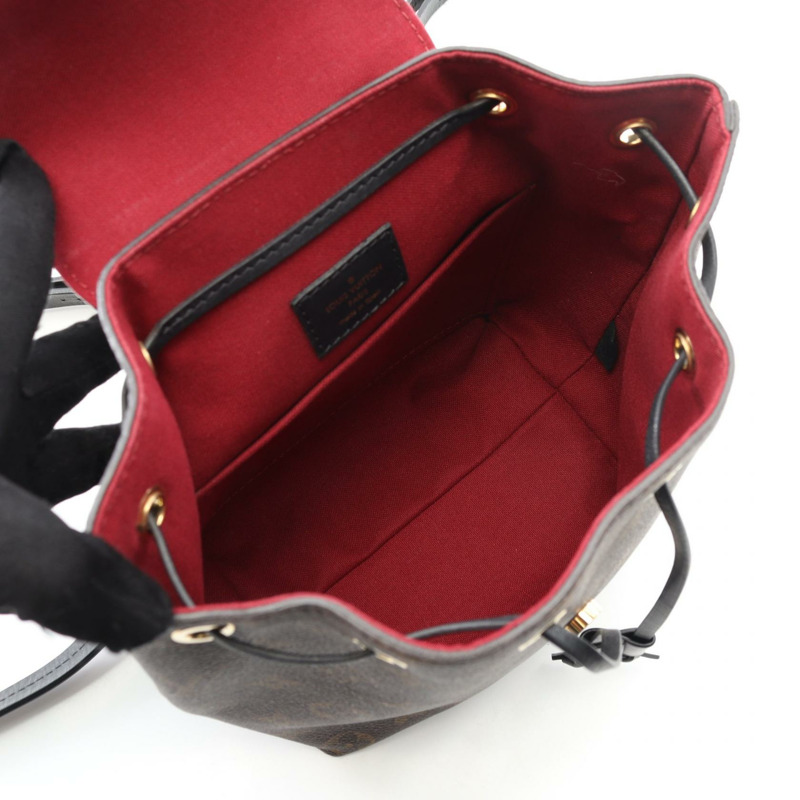 LOUIS VUITTON Montsouris NM BB Rucksack 背包 M45516 Monogram Noir 二手女款-2