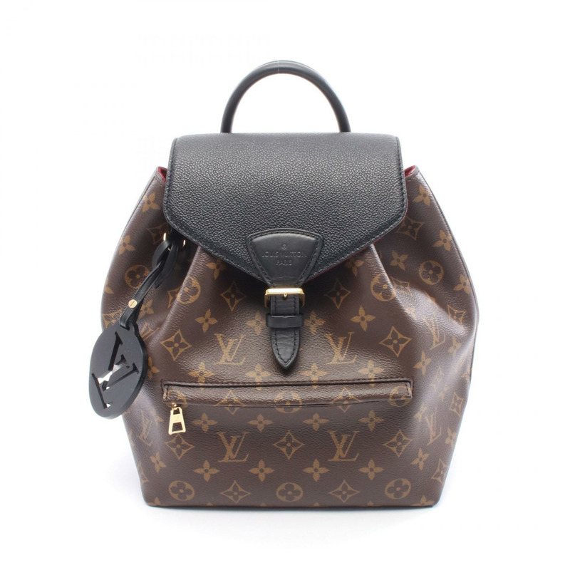 LOUIS VUITTON Montsouris NM PM Rucksack 背包 M45515 Monogram 帆布 棕色-0