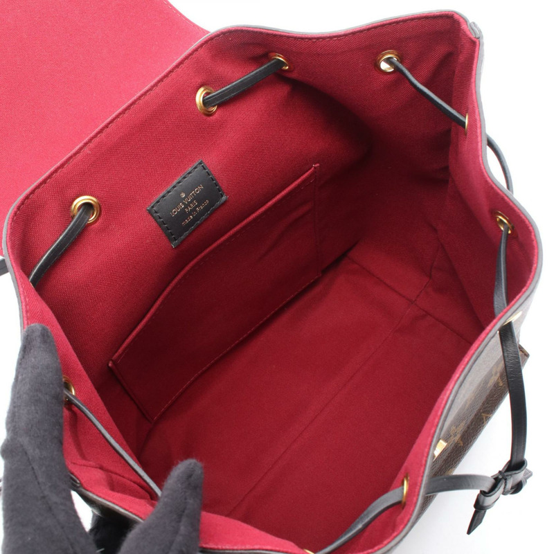 LOUIS VUITTON Montsouris NM PM Rucksack 背包 M45515 Monogram 帆布 棕色-2