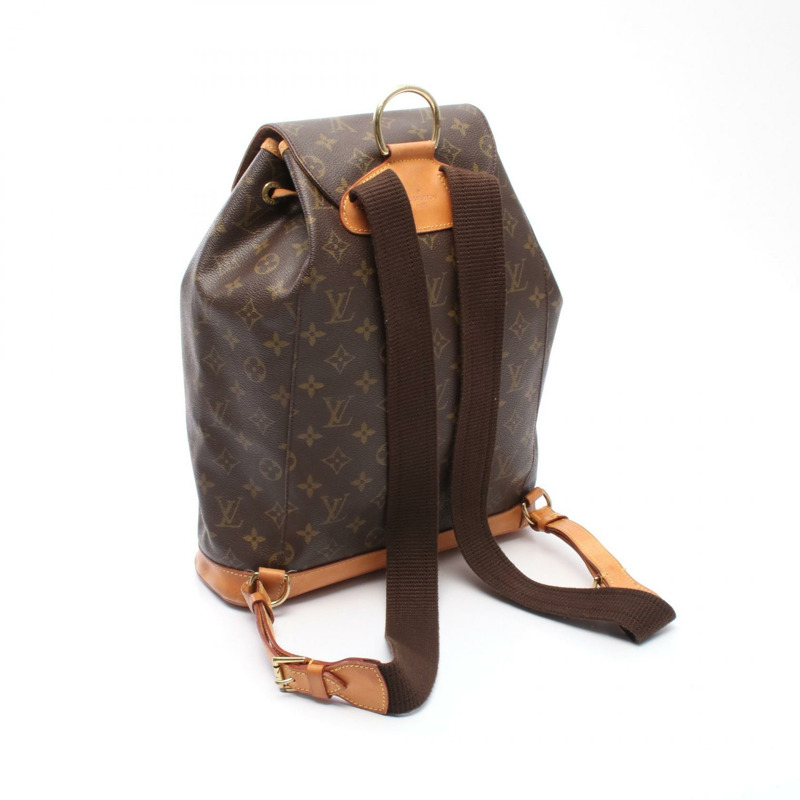LOUIS VUITTON Montsouris GM 背包 M51135 字母帆布 二手 LV-1