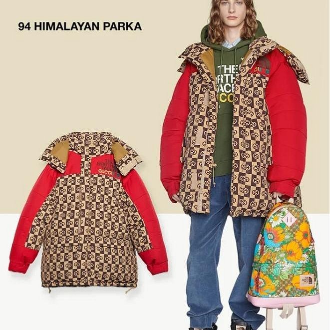 GUCCI 聯名 The North Face 羽絨外套  連帽可拆  原價 92800-8