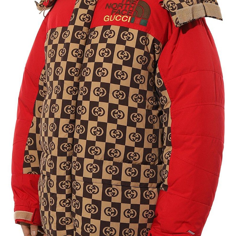 GUCCI 聯名 The North Face 羽絨外套  連帽可拆  原價 92800-9