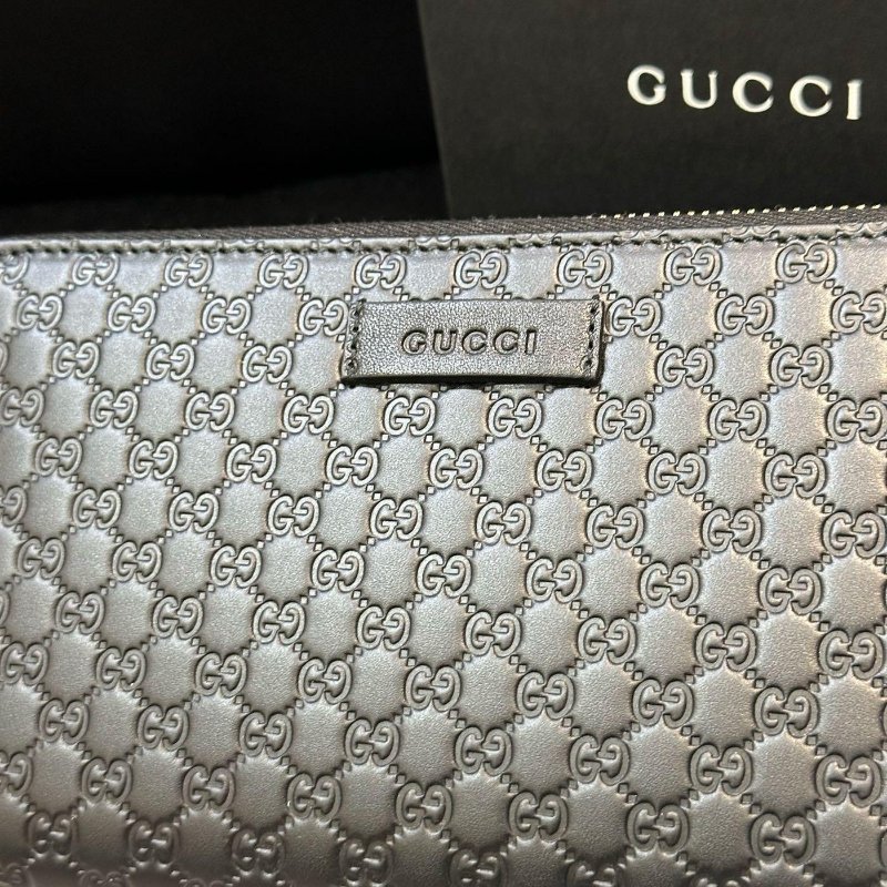 💎Han's house精品服飾💎GUCCI 古馳 老花 真皮 拉鍊 長夾 449391-3