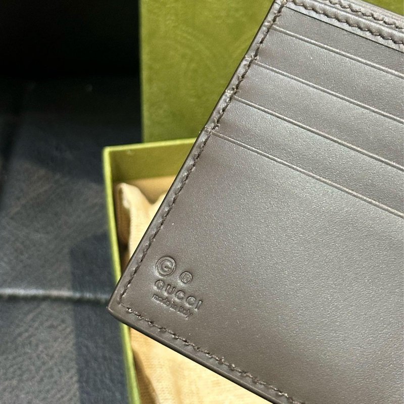 GUCCI 古馳 老花 錢包 短夾 零錢袋 現貨 全配-2