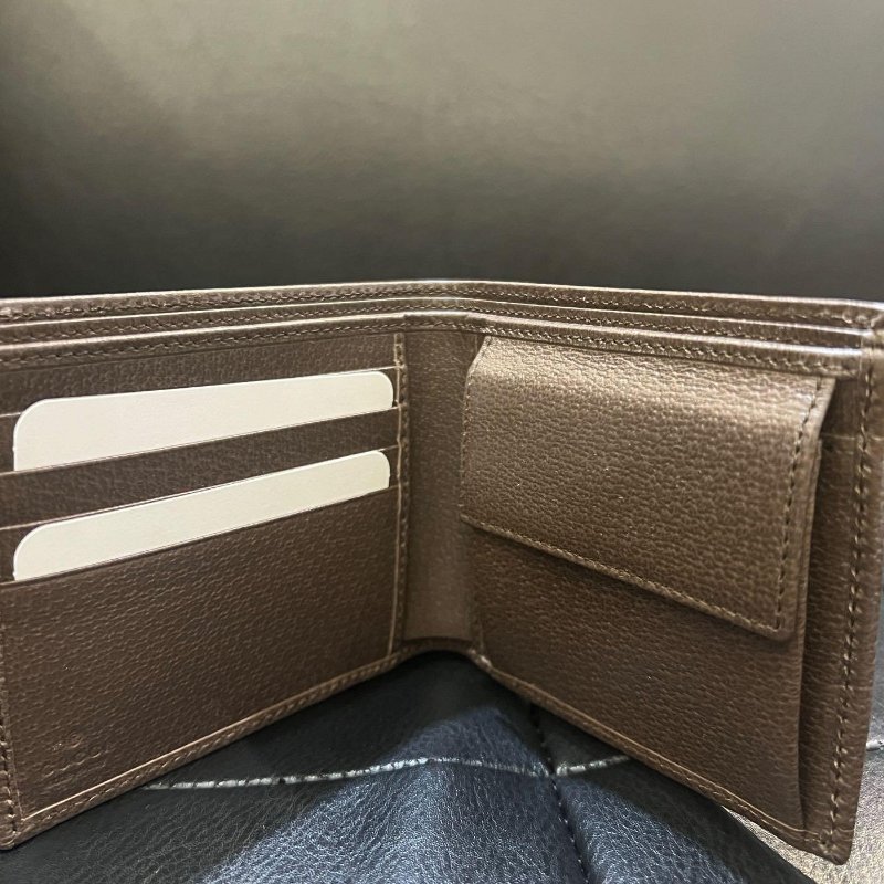 GUCCI 古馳 老花 錢包 短夾 零錢袋 597609-3