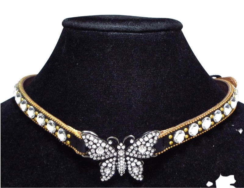 Gucci Butterfly Crystal Necklace choker-0