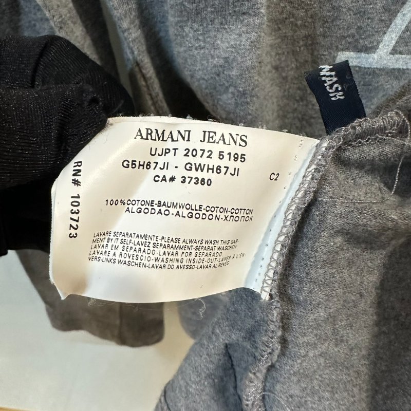 【美收精品】ARMANI 灰黑色長袖上衣 4-211【隔月月中將轉賣至日本 上架期限30天】-10