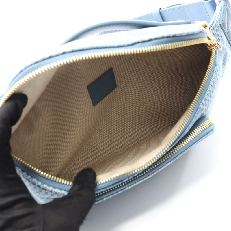 LOUIS VUITTON Rush Bum 腰包 N00205 Damier 牛仔藍色二手男士斜背包-2