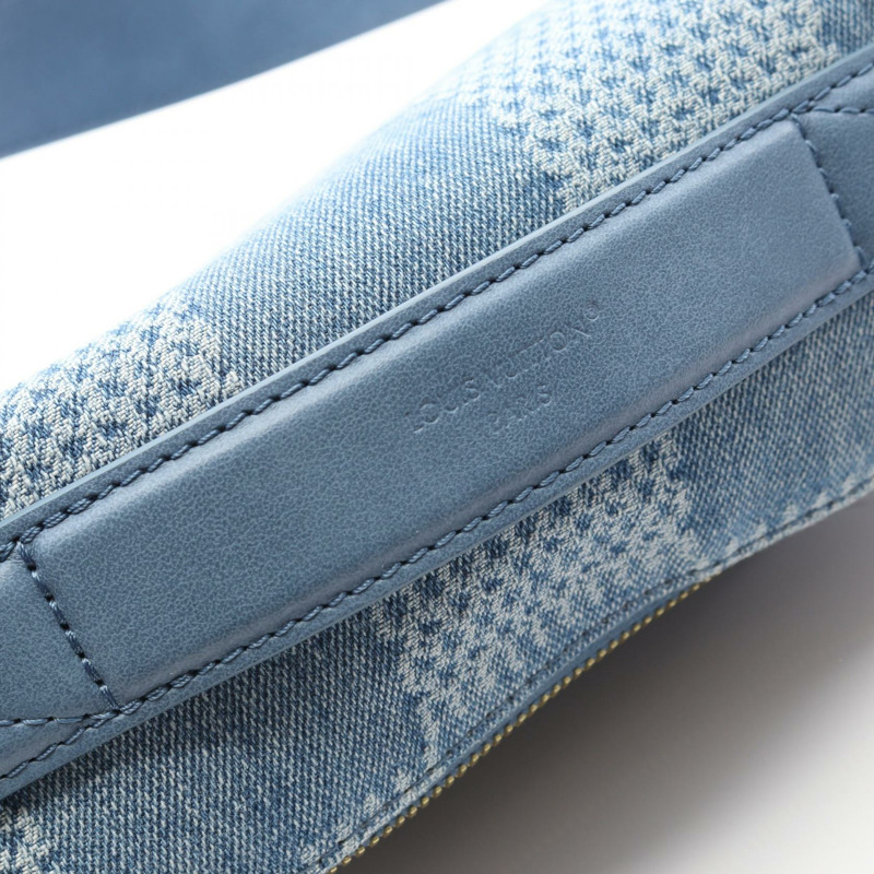 LOUIS VUITTON Rush Bum 腰包 N00205 Damier 牛仔藍色二手男士斜背包-5