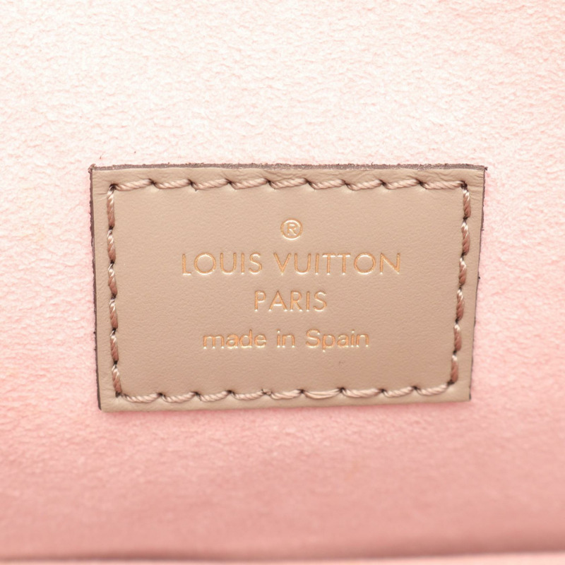 路易威登 Montsouris 小號背包 M45410 Monogram empreinte 皮革 米色二手-3