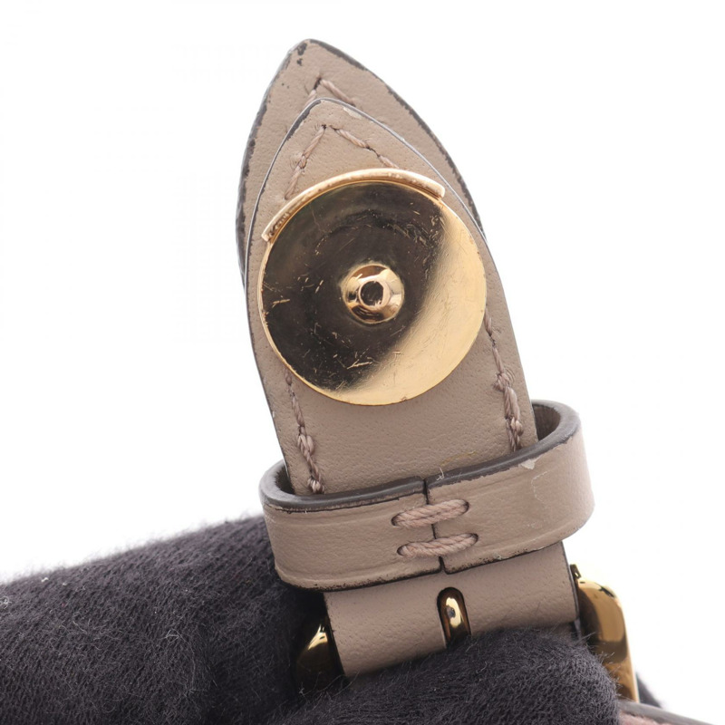 路易威登 Montsouris 小號背包 M45410 Monogram empreinte 皮革 米色二手-8