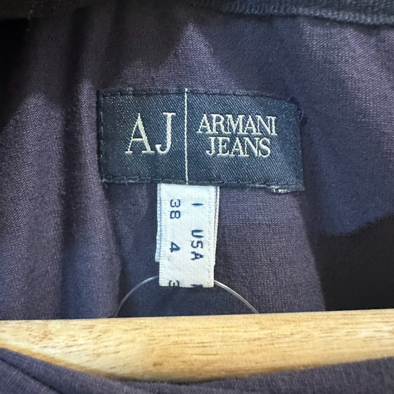 【美收精品】ARMANI 深紫色長袖上衣 4-213【隔月月中將轉賣至日本 上架期限30天】-4