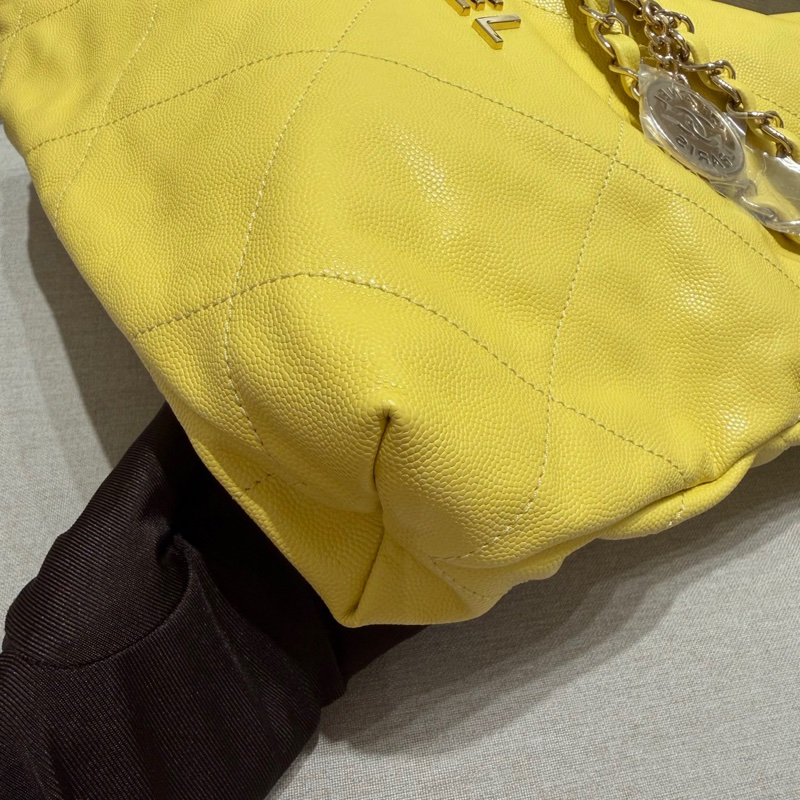 Chanel黃色22 bag small-9