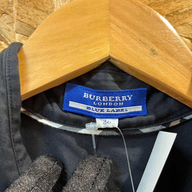 【美收精品】BURBERRY 藍白絨布短袖襯衫 4-215【隔月月中將轉賣至日本 上架期限30天】-2