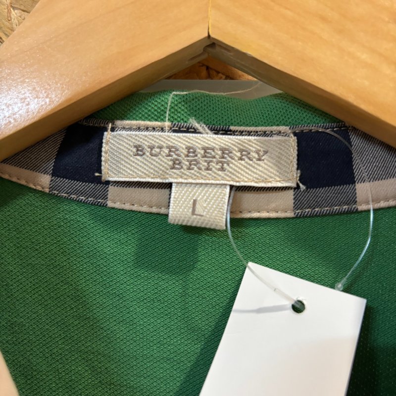 【美收精品】BURBERRY 綠色polo衫 4-216【隔月月中將轉賣至日本 上架期限30天】-2