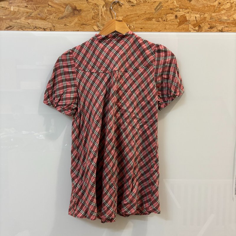 【美收精品】BURBERRY 紅粉色格紋襯衫 4-217【隔月月中將轉賣至日本 上架期限30天】-1