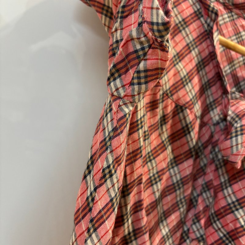 【美收精品】BURBERRY 紅粉色格紋襯衫 4-217【隔月月中將轉賣至日本 上架期限30天】-2